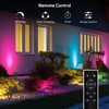 SUNTHIN Outdoor Landscape Lighting with Remote, RGBW Color Changing Spot