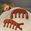 2 Pcs Comb Wooden Dolphin,Scalp Comb,Massage Combs,Wooden Wide Tooth Hair
