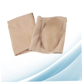 PACKOVE 1 Pair Moisturizing Gel Heel Socks Breathable Crack Foot Protectors for Comfort Khaki Color Premium Elastic Material for and Foot Health