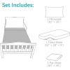 Biloban 3-Piece Toddler Sheet Set Microfiber, 3 Piece Set, Grey