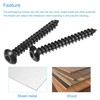 sourcing map Hex Socket Self Tapping Screws, M5 x 40mm