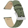 BARTON WATCH BANDS 20mm Army Green Sailcloth Quick Release Premium
