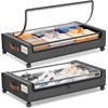 DELAMU 2-Pack Underbed Storage Boxes | 66LBs Heavy Duty |
