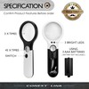3 LED 45X Magnifying Glass with Light Handheld Magnifier Magnifying