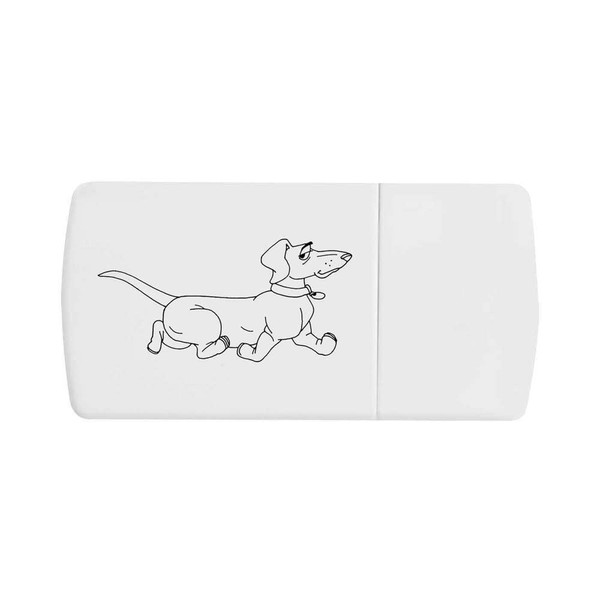 'Dachshund Dog' Pill Box with Tablet Splitter (PI00005805)
