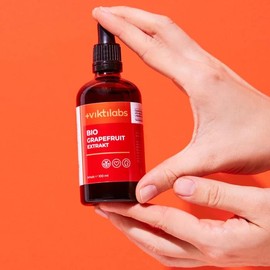 Organic Grapefruit Extract Drops - With Natural Bioflavonoids from Shell & Kernels - High Dose & Pure Vegetable - Sweet and Sour Taste - No Additives - 100 ml