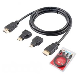 3 en 1 HDMI a HDMI Mini Hdmi Micro Hdmi de 1.5M