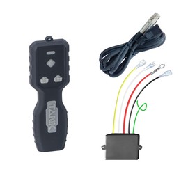 RUGCEL WINCH 12V Car Wireless Winch Electric Remote Control Kit for Tank Winch, Mini 5 Wire Control Winch kit,2 in 1 Wireless Remote Control