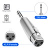 MEIRIYFA 1/4 "6.35mm TRS auf XLR Adapter, XLR-3Pin Buchse auf