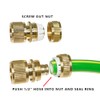 HQMPC Garden Hose Quick Connect Garden Hose Connectors For 1/2"