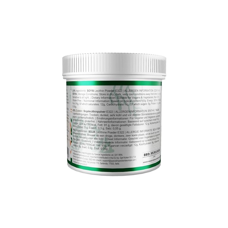 Lecithin Powder 200g (2 x 100g) - Suitable for Vegans,