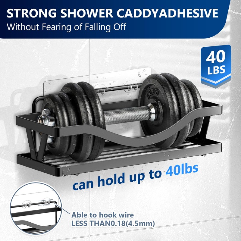 Shower Caddy Adhesive Replacement Stickers - 6 Pack No Drilling