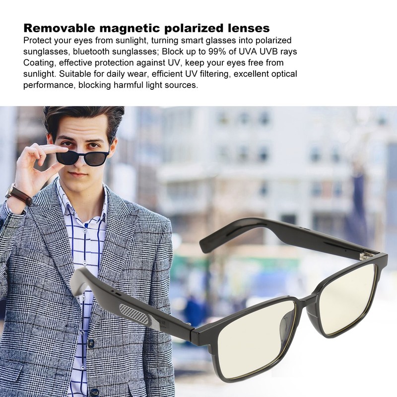 Smart Wireless Bluetooth Glasses Bluetooth 5.3 Built in Microphone Speaker