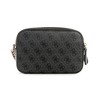 GUESS Damen Noelle Crossbody CAM Handbag, Coal Logo