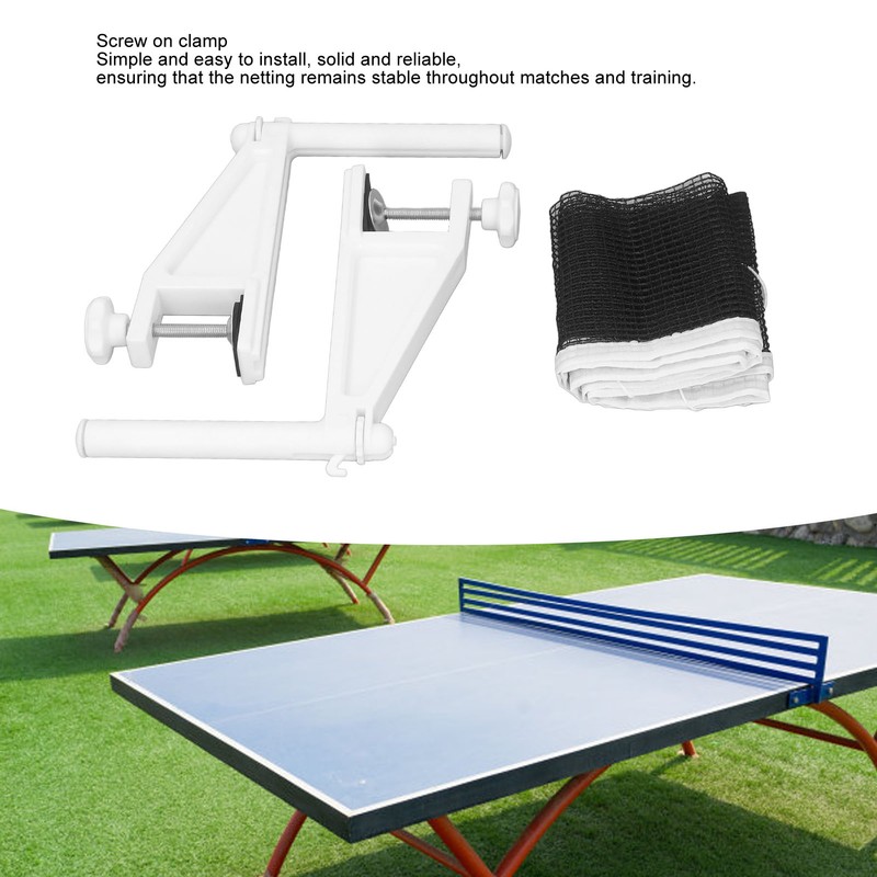Table Tennis Net and Post Set Folding Adjustable Easy Setup