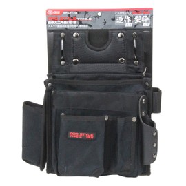 SK11 Pro Style SPS-TC-16 Carpenter Outer Sewing Nail Bag, Suede Style, Black Camo, Width 13.0 x Height 12.6 x Depth 5.5 inches (330 x 320 x 140 mm)