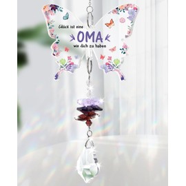KAAYEE Grandma Gift, Crystal Sun Catcher, Meaningful Gifts for Grandma for Christmas, Birthday, Mother's Day, Birthday Gift, Mother's Day Gift for Grandma from Grandson