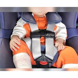 Universal Child Car Seat Chest Harness Clip Universal Safer Belt Clip Buckle Lock Stroller Chest Clip Adjustable Guard for Baby and Kids (Gray)