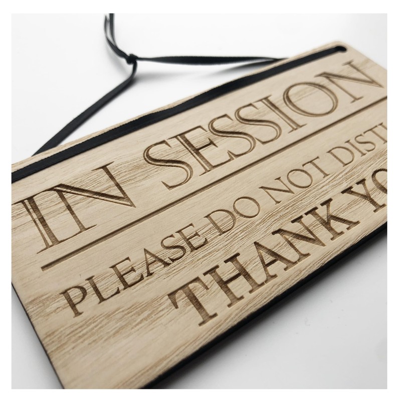 In Session Please Do Not Disturb Door Sign, Nice Polite