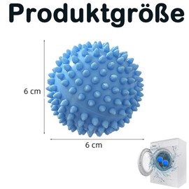 Pack of 9 Dryer Balls, Dryer Balls for Down Jackets, Laundry Balls for Washing Machine, Laundry Balls for Fluffy Laundry, Reusable, Dryer Balls for Dryers (Blue)