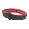 Phiten RAKUWA Bracelet, Breath S, Duo Type, Black/Red, 7.5 inches