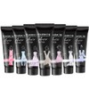 8 Pack Nail Gel Kit 15ml Glitter Builder Nail Gel
