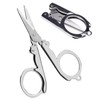 LUYING 2PCS Stainless Steel Folding Scissors Travel Scissors Hanging on