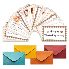 Bgohrd Thanksgiving Treasure Hunt Clue Game, Fall Scavenger Games for Adults, Happy Thanksgiving Party Activities, Autumn Pumpkin Party Supplies (16 Cards with 16 Colorful Envelopes) -01