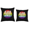 Alaya Vibes Matching Squad Family Reunion Last Name Throw Pillow