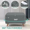 MAXIJIN Velvet Ottoman Cover Rectangular Stretch Square Ottoman Covers Slipcover