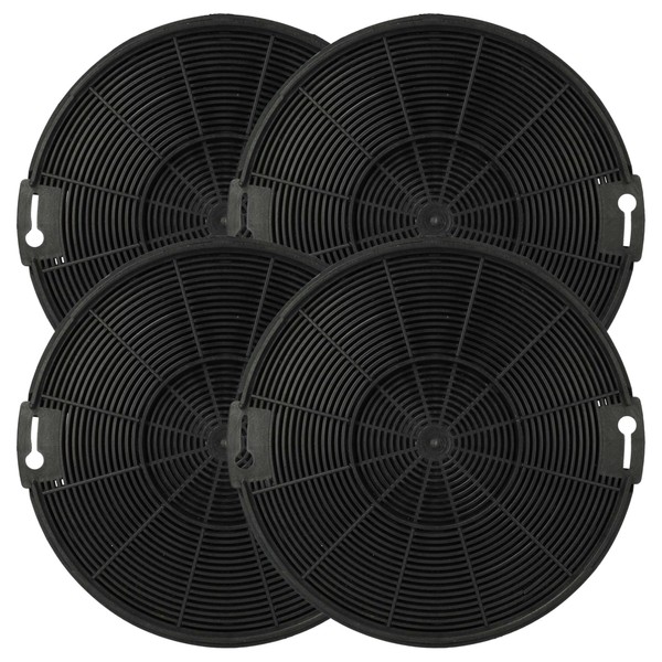 vhbw 4 x Activated Carbon Filters Compatible with Zanussi ZHP637X,
