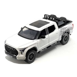 MIJO EXCLUSIVES 2023 Toyota Tundra TRD Off-Road 4×4 1:24 Scale Diecast Model White