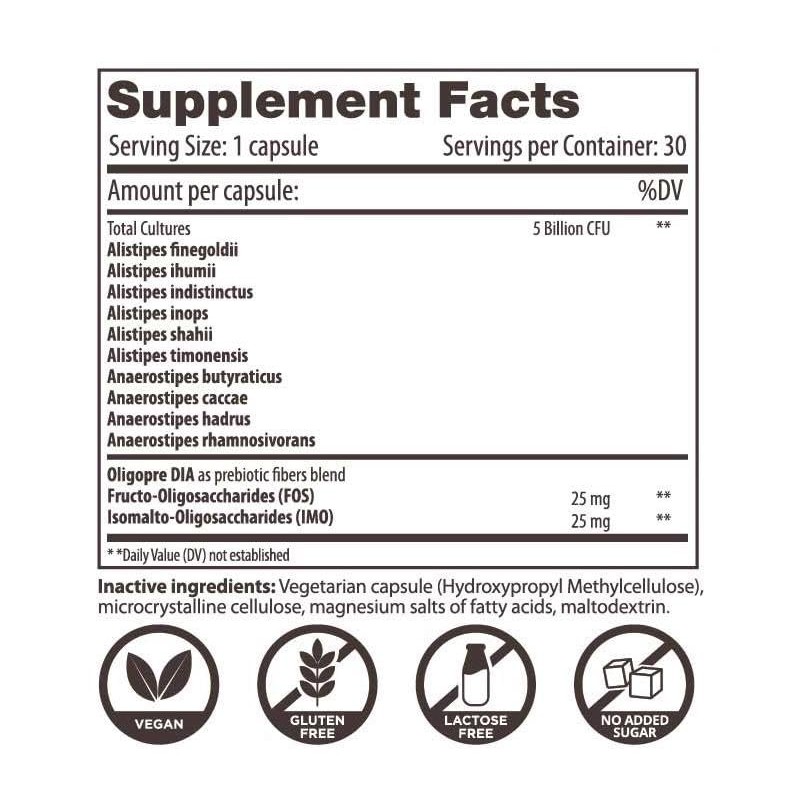 Renewbiome Alistipes - Probiotic with 10 Strains of Alistipes and