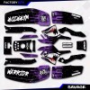 Factory EFX Purple Savage Camo Racing Fender Graphics Kit fits