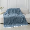 MH MYLUNE HOME Ultra Soft Ribbed Throw Blanket for Couch