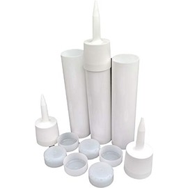 Reusable Empty Caulk Tube - REFILLABLE CAULKING Cartridge 10 oz. - 3 Pack - Made in USA