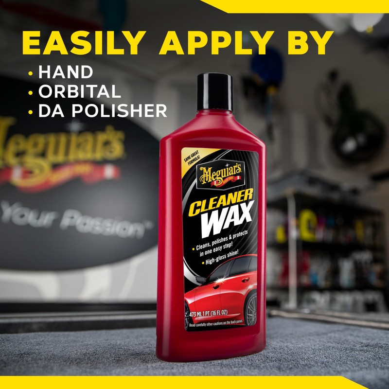 Meguiar's Cleaner Wax - Liquid Car Wax, Cleans, Polishes and