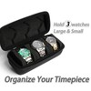 RIGICASE Watch Travel Case Roll Hard Watch Carrying Case Roll