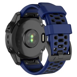 ISABAKE for Fenix 6X/7X Band 26mm Easy-fit Soft Silicone Watch Band Replacement Compatible with Fenix 5X/Fenix 5X Plus/Fenix 3/Fenix 6X Pro/Descent Descent MK2i Smartwatches