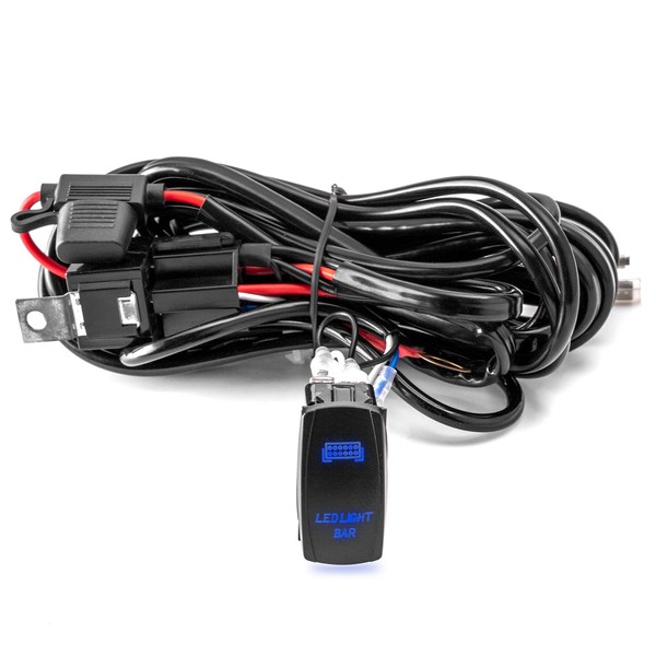 Universal LED Light Bar Wiring Harness Kit 40A 12V On
