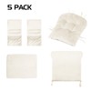 Lucky Monet 5Pcs Glider Rocker Replacement Cushions - Velvet Glider