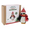 celebrationgiftsforall Two Creative Crochet Christmas Penguin Craft Kit Sets. One