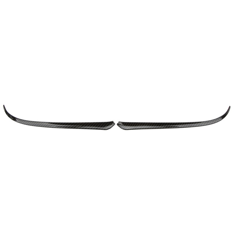 2pcs Side Rearview Mirror Trim ABS Carbon Fiber Color Wing
