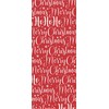 Merry Christmas Red White Script Christmas Glick Tissue Wrap Wrapping
