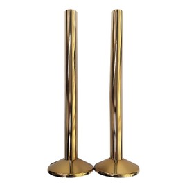 Towel Rail Radiator Pipe Covers & Collars In Gold *Just Snap It*