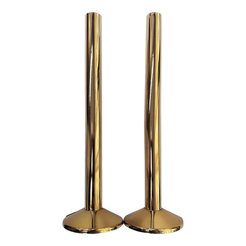 Towel Rail Radiator Pipe Covers & Collars In Gold *Just