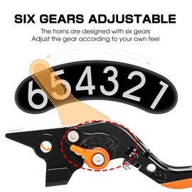 LANQIAN Brake & Clutch Levers Set Foldable Extendable CNC for GSX-R1000 GSXR 1000 2005 2006 GSX-R600 GSXR 600 GSX-R750 GSXR 750 2006-2010 Blue+Black