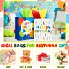 Teenyyou 12 Pcs Happy Birthday Gift Bag Non Woven Wrap