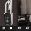 ZHEGE Lock with Combination Code, Long Shackle 57 mm, Heavy