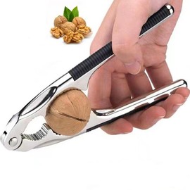 Chestnut Cutter, Stainless Steel Nutcracker Chestnut Clip, Peeler Nut Cracker, Chestnut Cracker Tool for Home （Black）